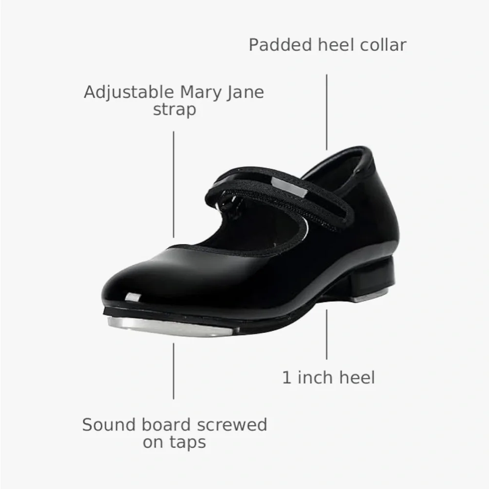 Patent leather‎ tap shoes